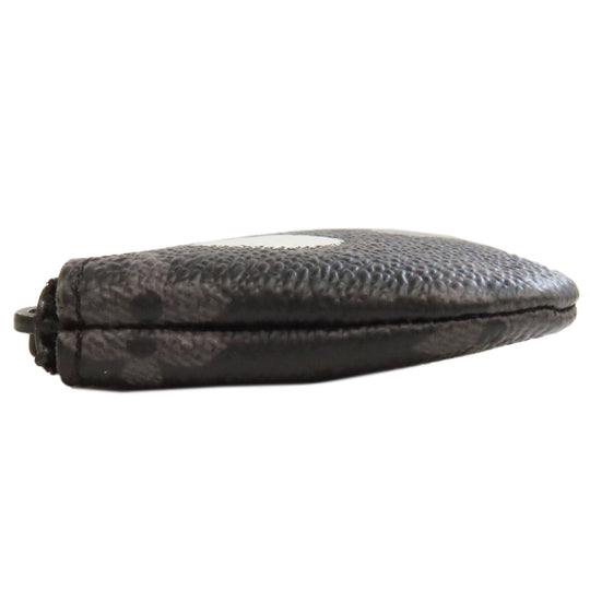 LOUIS VUITTON Key case Key holder  M81929 Monogram Eclipse black Pochette Cle collaboration with Yayoi Kusama mens Used Authentic