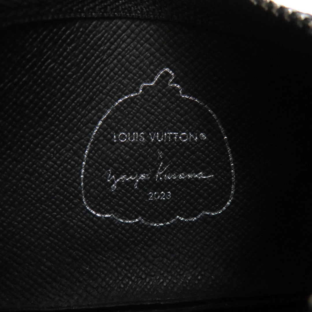 LOUIS VUITTON Key case Key holder  M81929 Monogram Eclipse black Pochette Cle collaboration with Yayoi Kusama mens Used Authentic