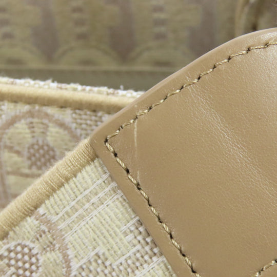 Furla Handbag canvas beige Arch logo 2WAY
