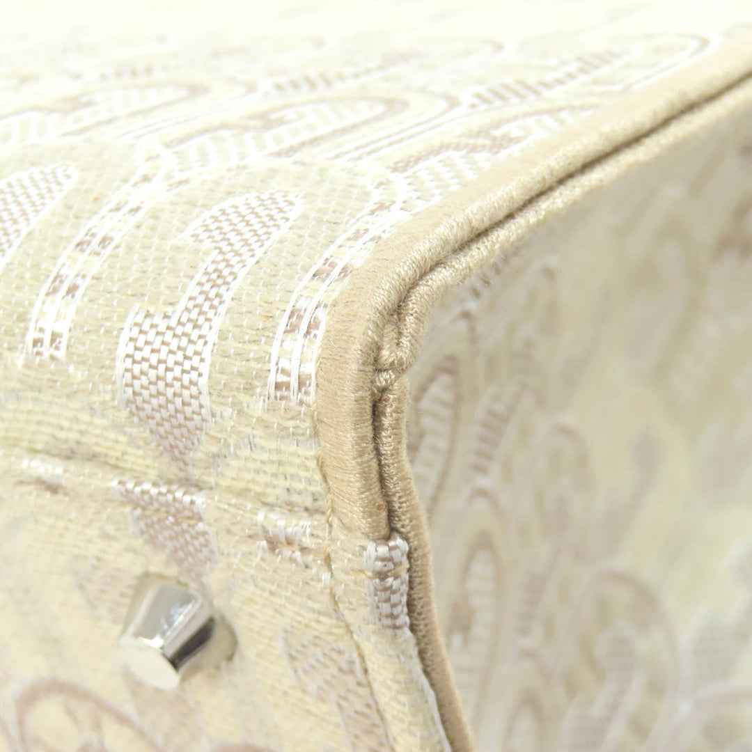 Furla Handbag canvas beige Arch logo 2WAY