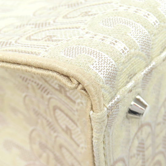Furla Handbag canvas beige Arch logo 2WAY
