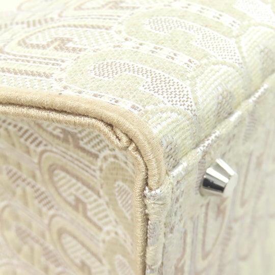 Furla Handbag canvas beige Arch logo 2WAY