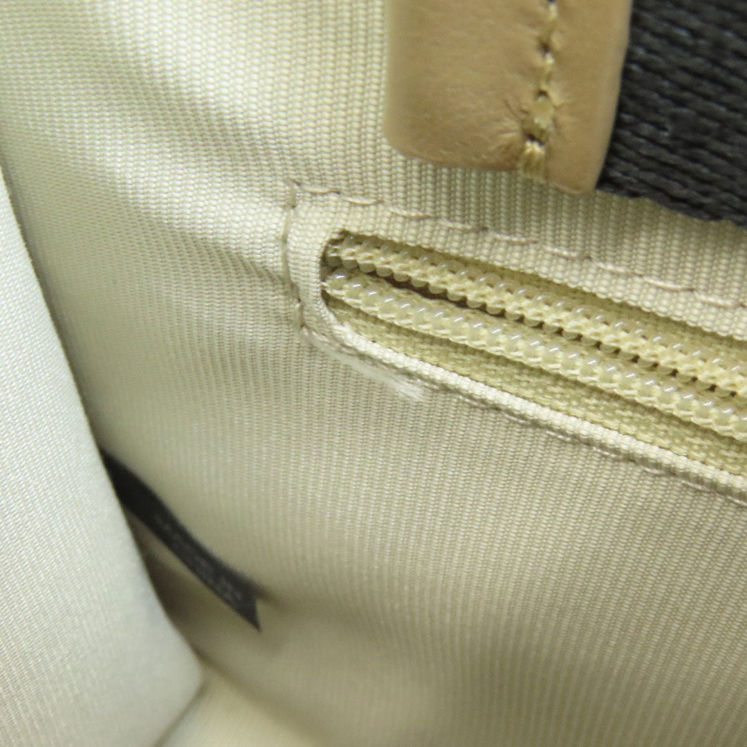 Furla Handbag canvas beige Arch logo 2WAY