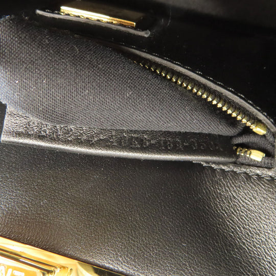 FENDI Handbag Calfskin black Mini Peekaboo Studs 2WAY Women Used Authentic
