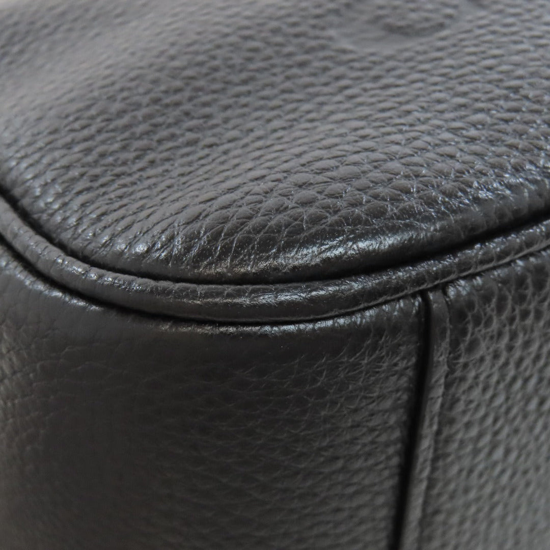 COACH Shoulder Bag 75818 leather black Hose and carriage