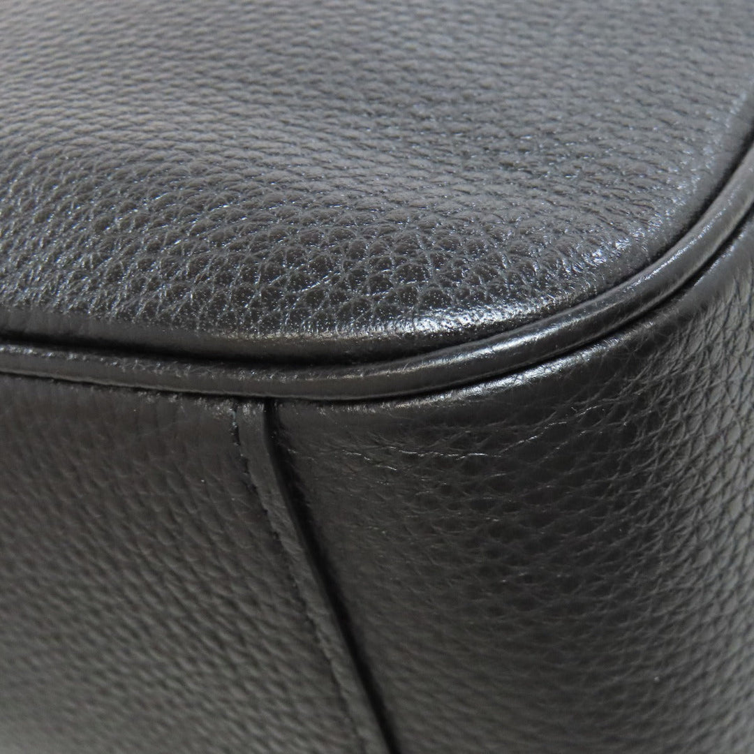 COACH Shoulder Bag 75818 leather black Hose and carriage