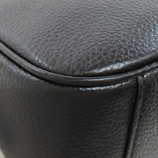 COACH Shoulder Bag 75818 leather black Hose and carriage