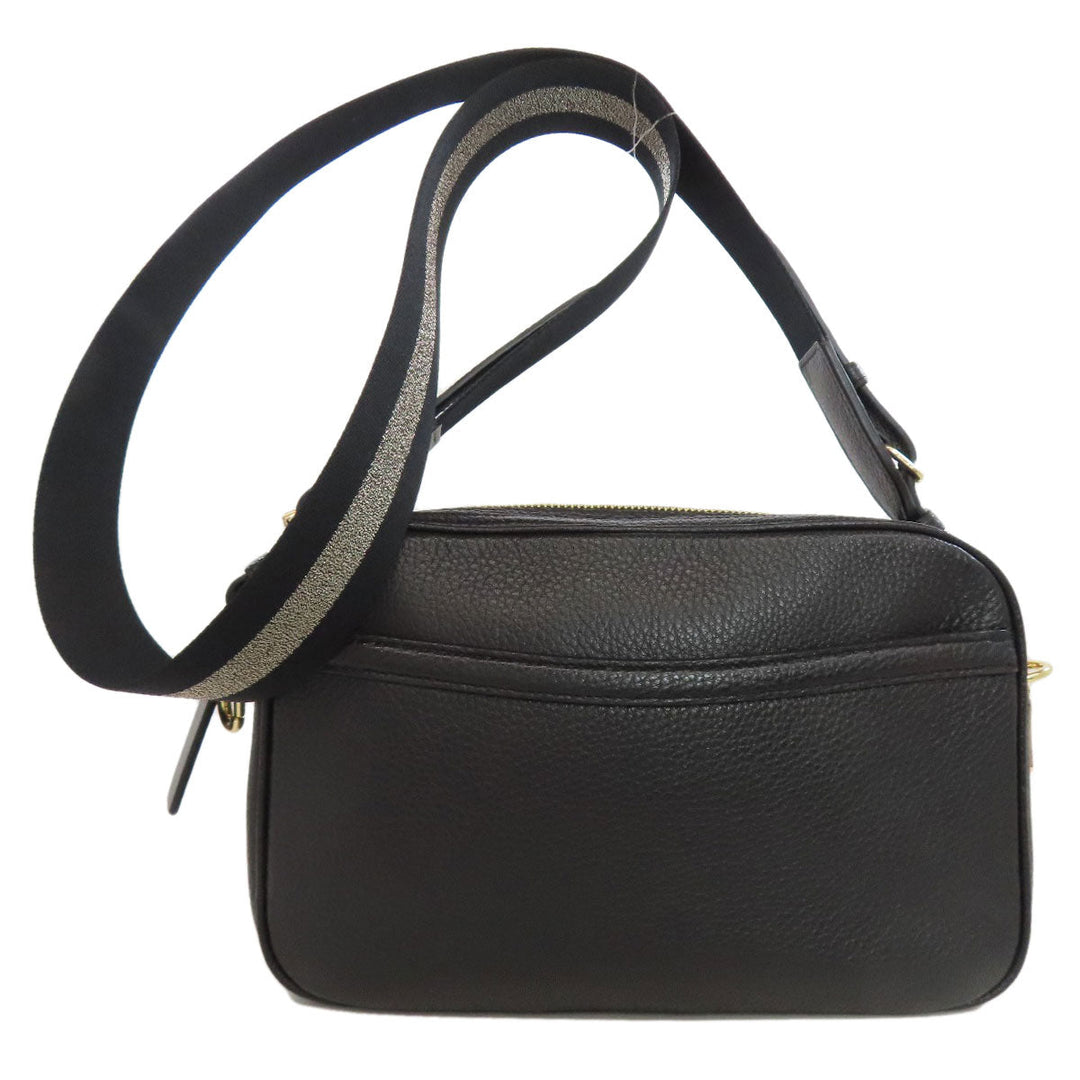 COACH Shoulder Bag 75818 leather black Hose and carriage