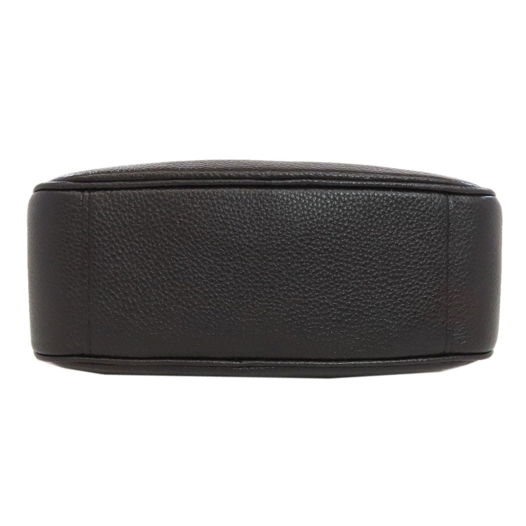 COACH Shoulder Bag 75818 leather black Hose and carriage