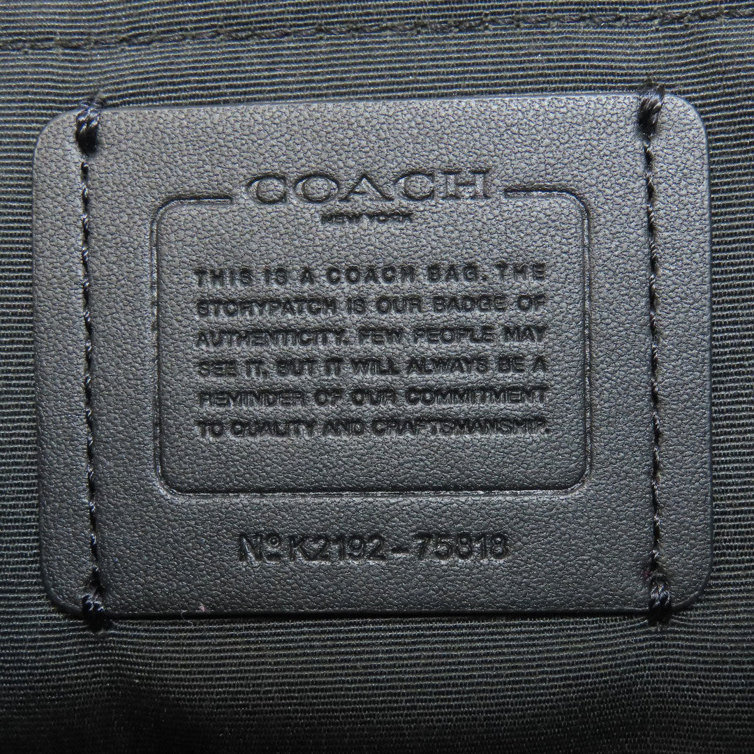 COACH Shoulder Bag 75818 leather black Hose and carriage