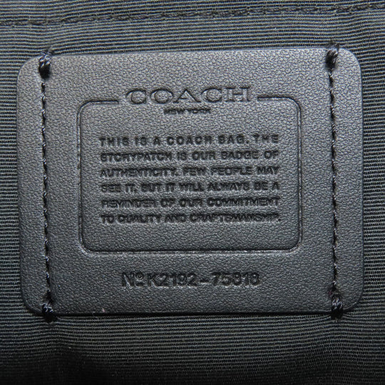 COACH Shoulder Bag 75818 leather black Hose and carriage