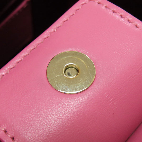 BVLGARI Handbag canvas pink 2WAY Women Used Authentic