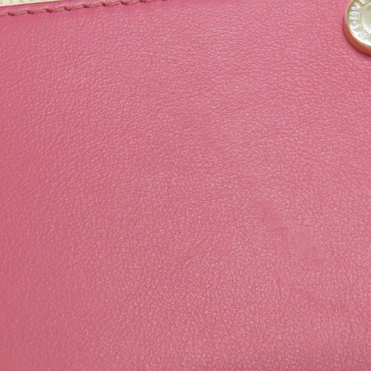 BVLGARI Handbag canvas pink 2WAY Women Used Authentic