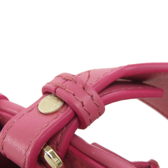 BVLGARI Handbag canvas pink 2WAY Women Used Authentic