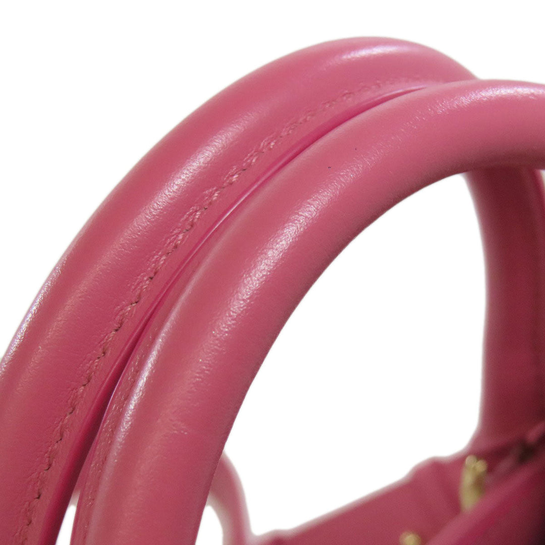 BVLGARI Handbag canvas pink 2WAY Women Used Authentic