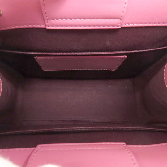 BVLGARI Handbag canvas pink 2WAY Women Used Authentic