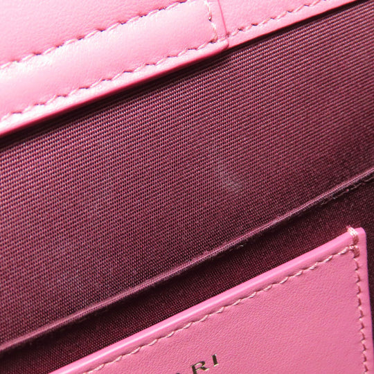 BVLGARI Handbag canvas pink 2WAY Women Used Authentic