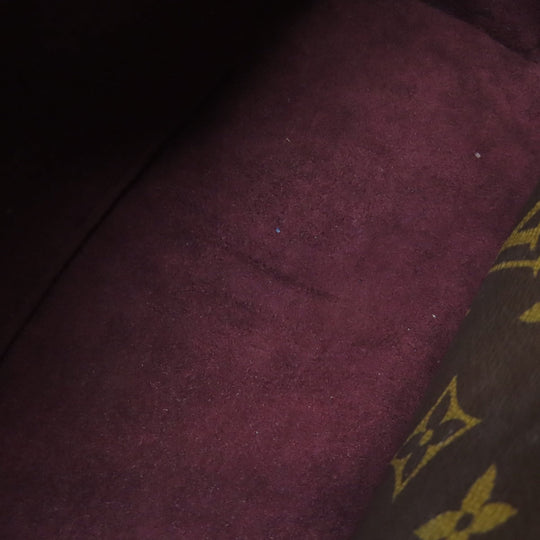 LOUIS VUITTON Tote Bag M41056 Monogram canvas Brown Montaigne MM