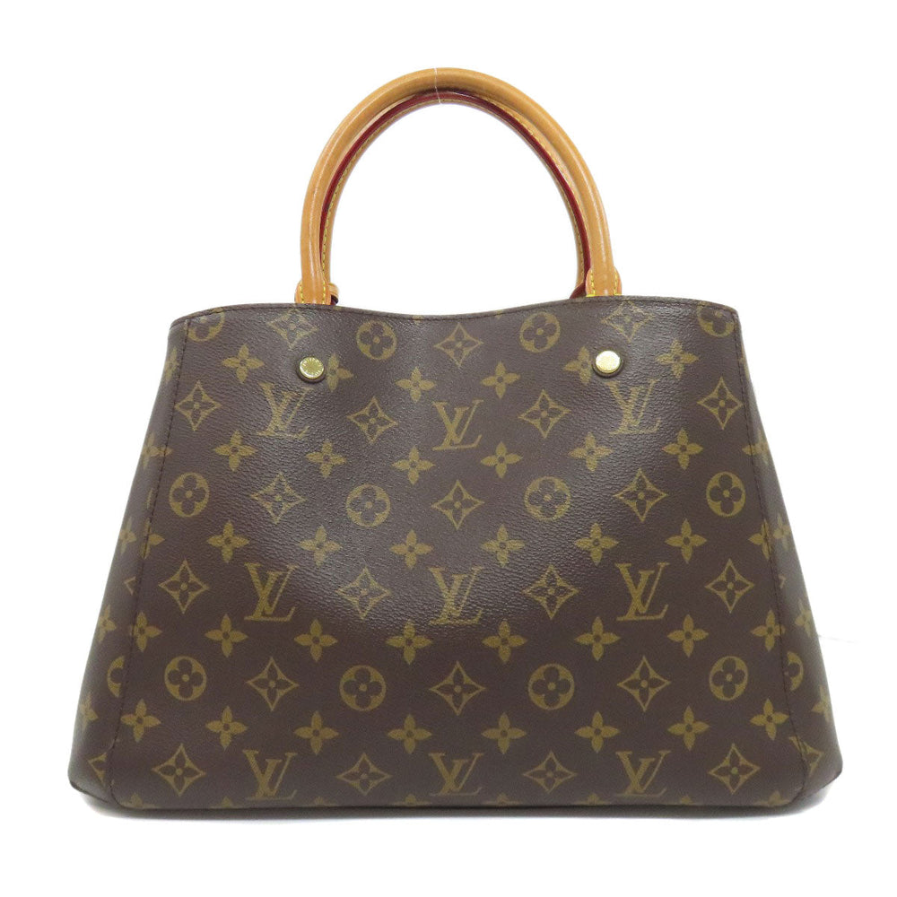 LOUIS VUITTON Tote Bag M41056 Monogram canvas Brown Montaigne MM