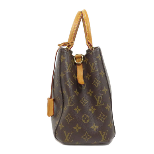 LOUIS VUITTON Tote Bag M41056 Monogram canvas Brown Montaigne MM