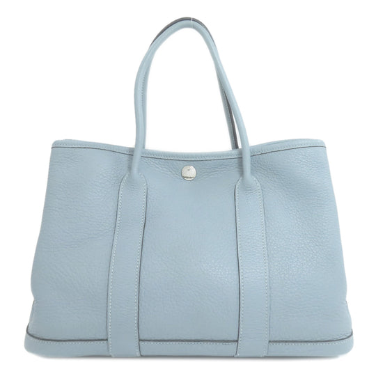 HERMES Tote Bag Negonda blue Garden Party TPM SilverMetal