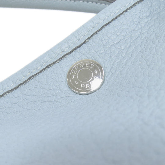 HERMES Tote Bag Negonda blue Garden Party TPM SilverMetal