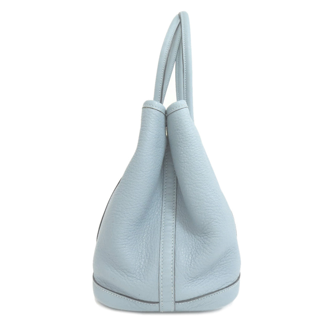 HERMES Tote Bag Negonda blue Garden Party TPM SilverMetal