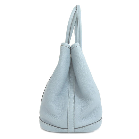 HERMES Tote Bag Negonda blue Garden Party TPM SilverMetal