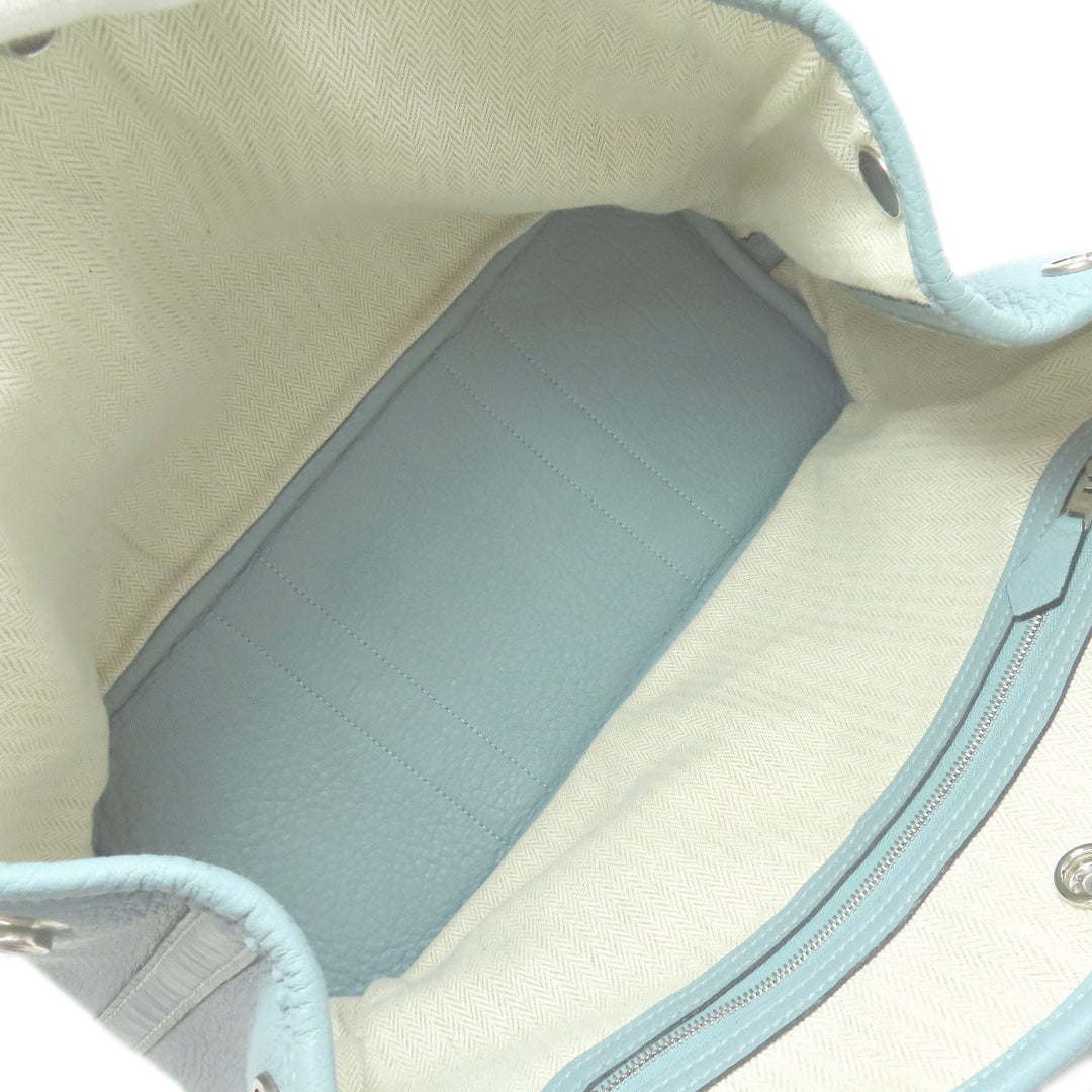 HERMES Tote Bag Negonda blue Garden Party TPM SilverMetal