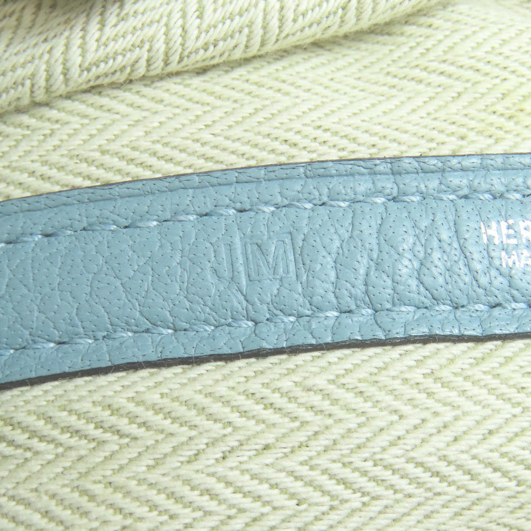 HERMES Tote Bag Negonda blue Garden Party TPM SilverMetal