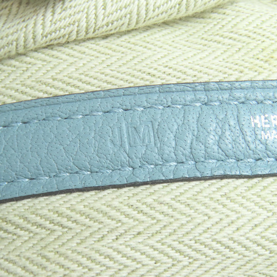 HERMES Tote Bag Negonda blue Garden Party TPM SilverMetal
