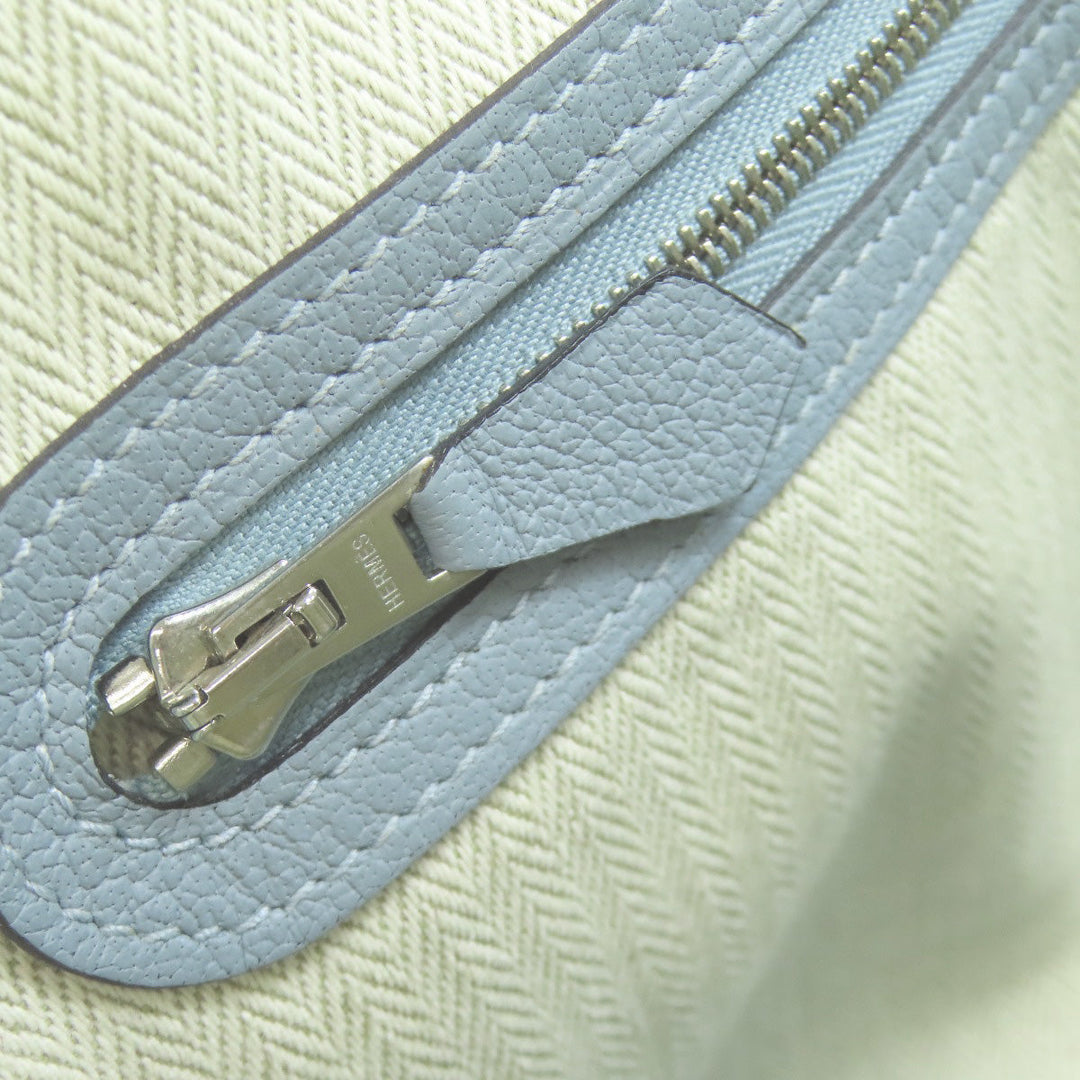 HERMES Tote Bag Negonda blue Garden Party TPM SilverMetal