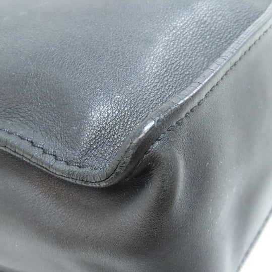 CHANEL Shoulder Bag Calfskin black COCO Mark Women Used Authentic