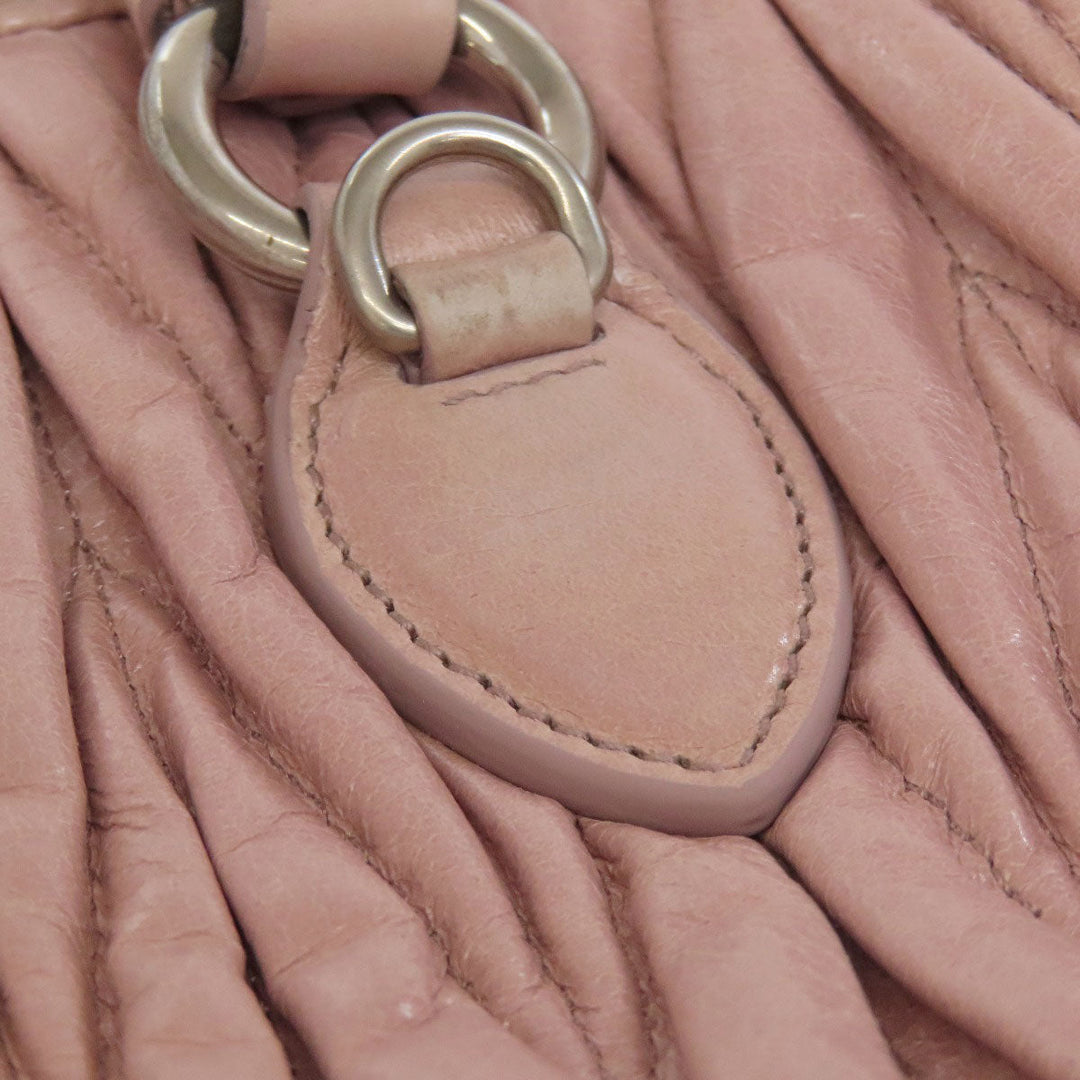 MIUMIU Handbag 5BB026 Calfskin pink Materasse 2WAY