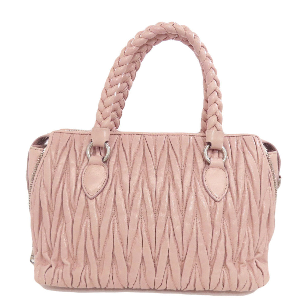 MIUMIU Handbag 5BB026 Calfskin pink Materasse 2WAY