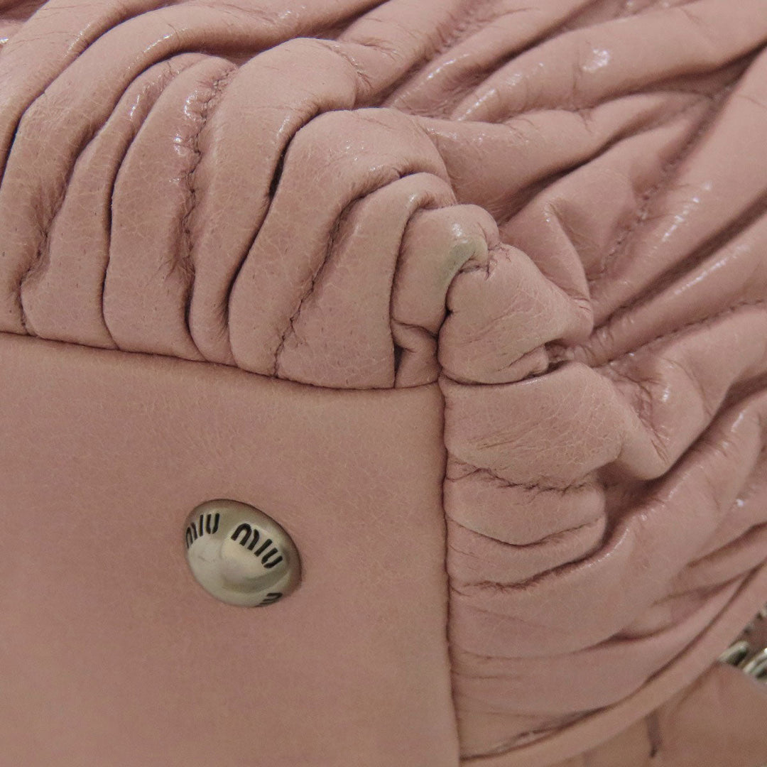 MIUMIU Handbag 5BB026 Calfskin pink Materasse 2WAY