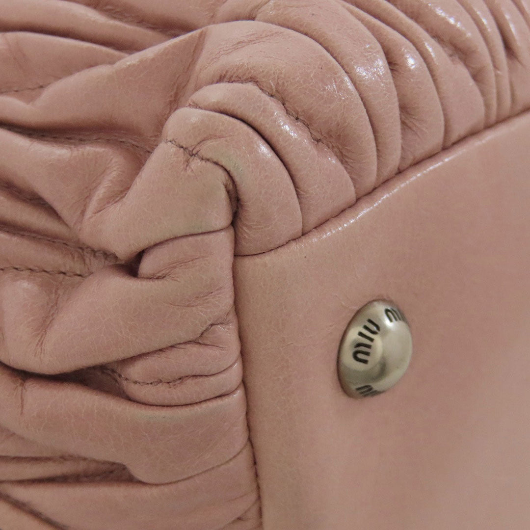 MIUMIU Handbag 5BB026 Calfskin pink Materasse 2WAY