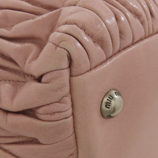 MIUMIU Handbag 5BB026 Calfskin pink Materasse 2WAY