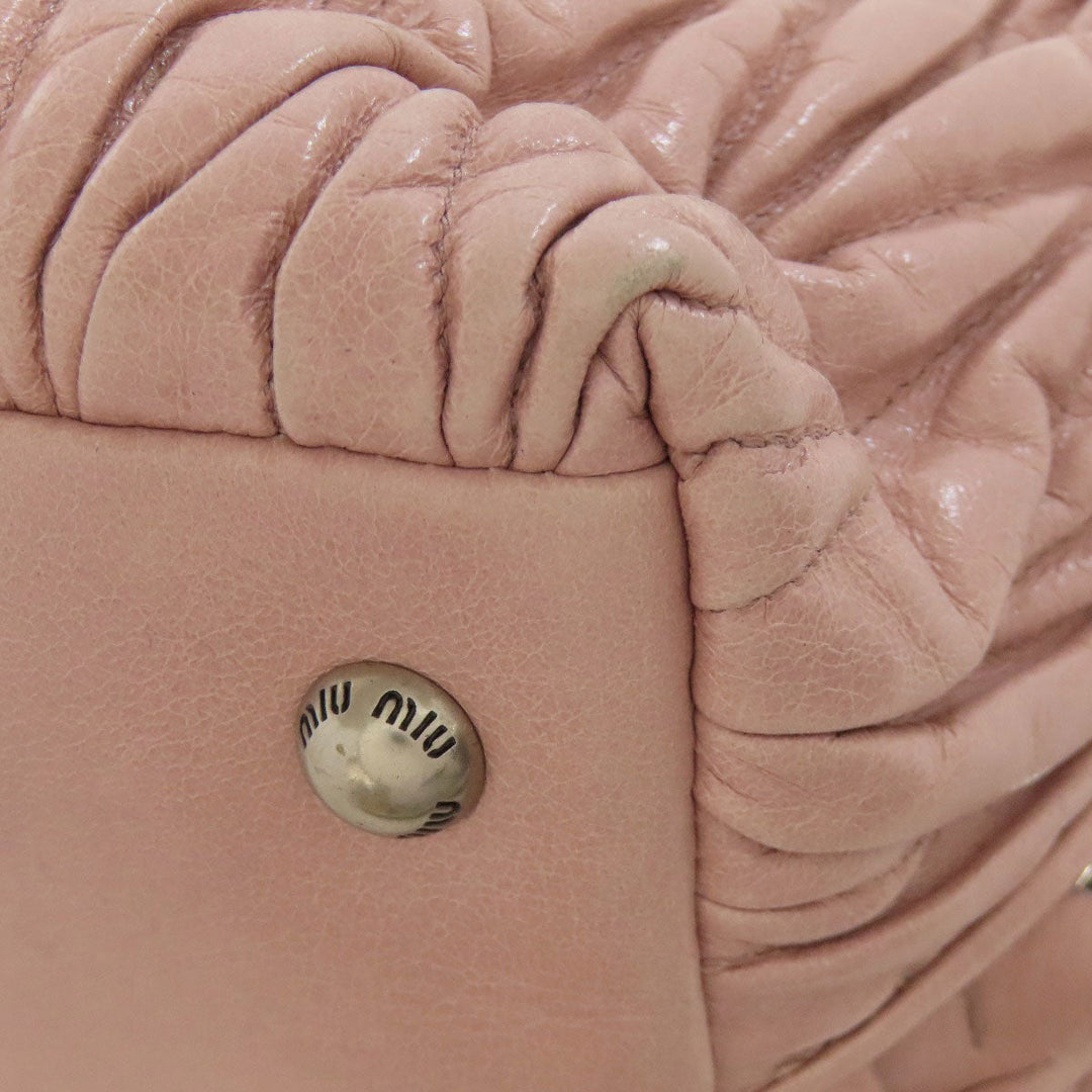 MIUMIU Handbag 5BB026 Calfskin pink Materasse 2WAY
