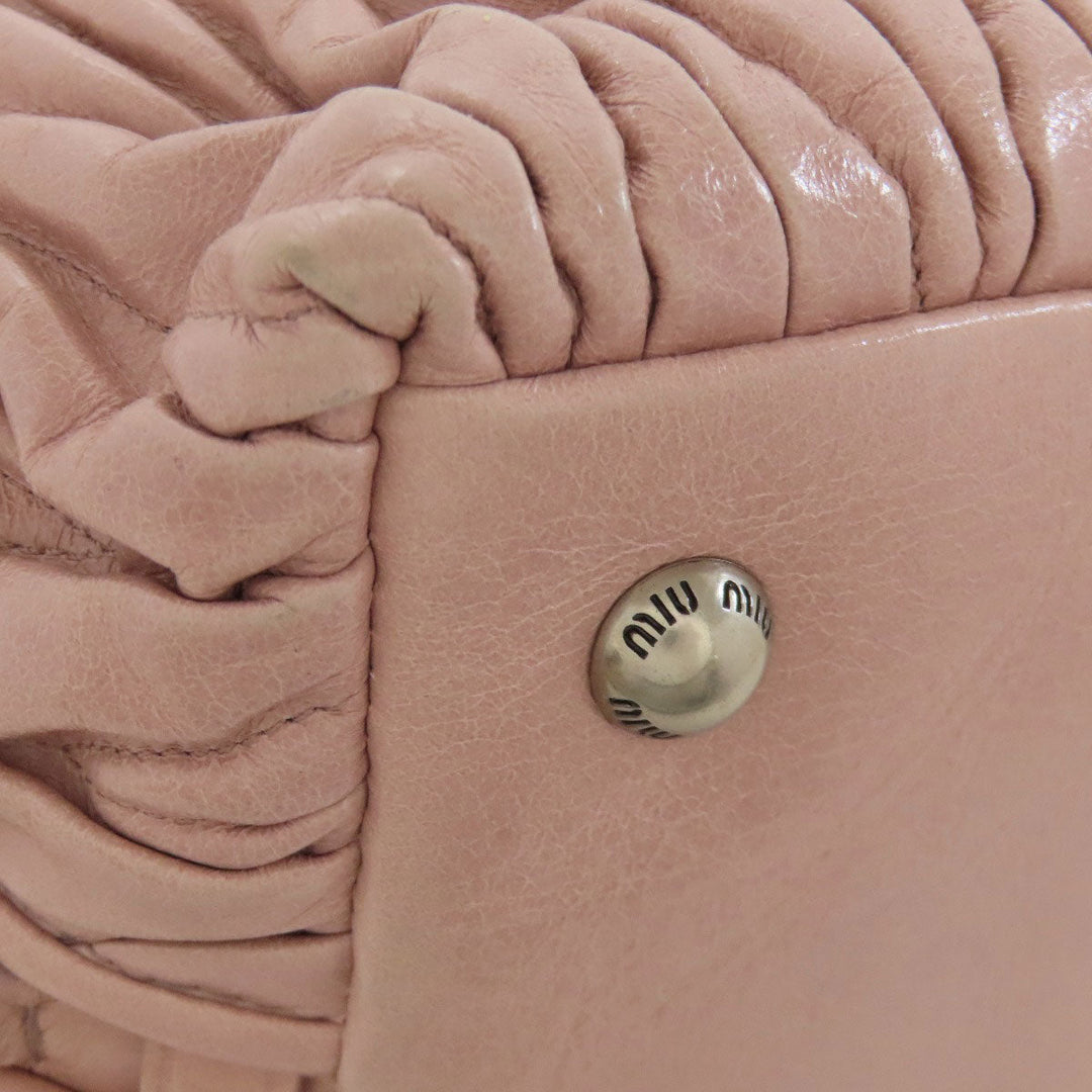 MIUMIU Handbag 5BB026 Calfskin pink Materasse 2WAY