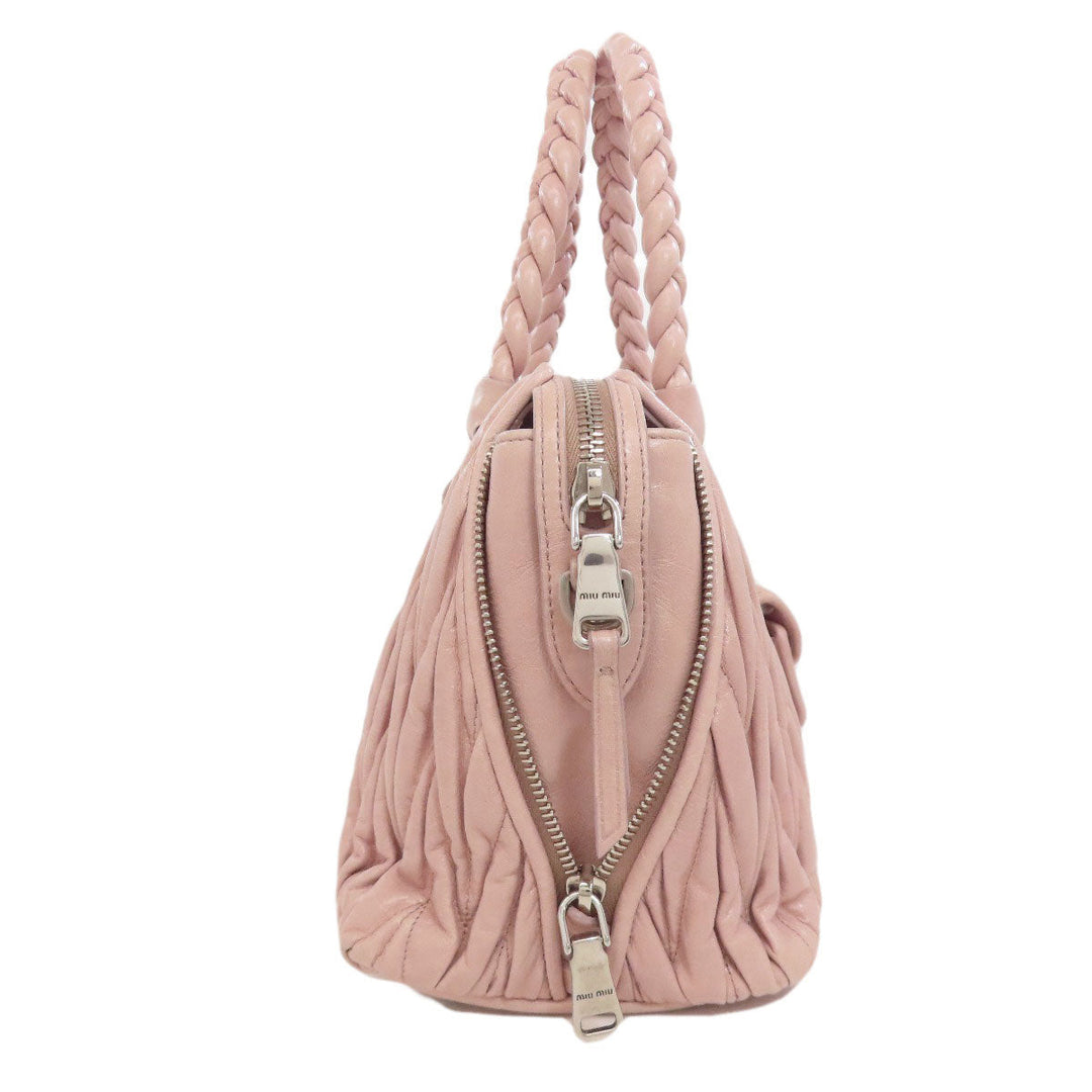 MIUMIU Handbag 5BB026 Calfskin pink Materasse 2WAY