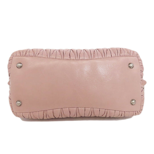 MIUMIU Handbag 5BB026 Calfskin pink Materasse 2WAY
