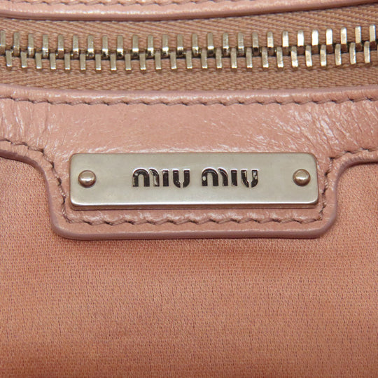 MIUMIU Handbag 5BB026 Calfskin pink Materasse 2WAY