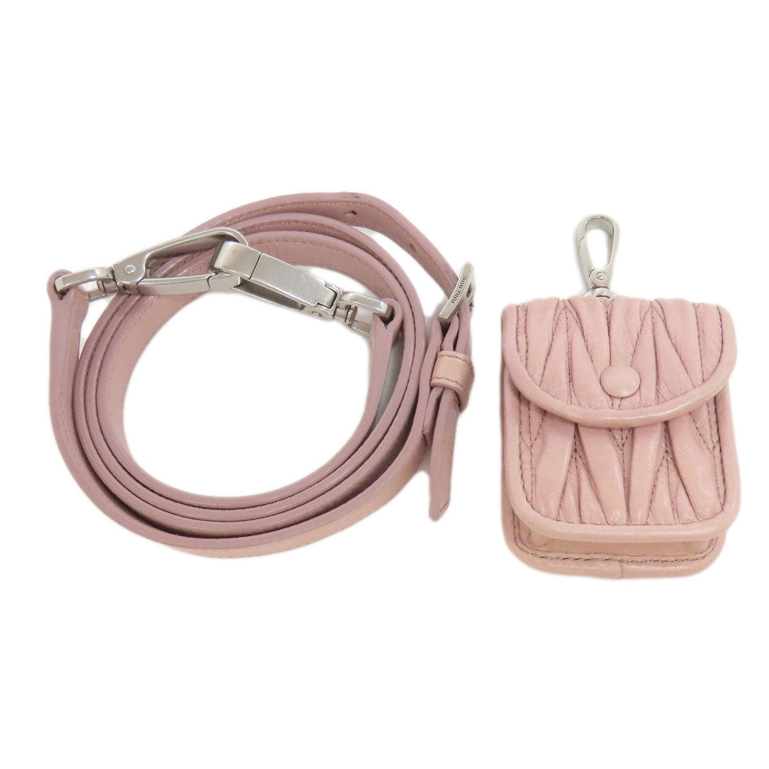 MIUMIU Handbag 5BB026 Calfskin pink Materasse 2WAY