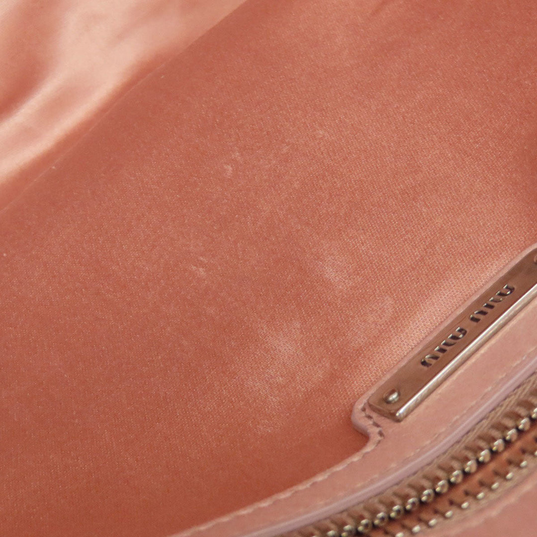 MIUMIU Handbag 5BB026 Calfskin pink Materasse 2WAY