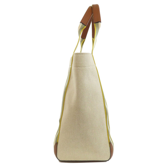 Anya Hindmarch Tote Bag canvas beige logo Women Used Authentic