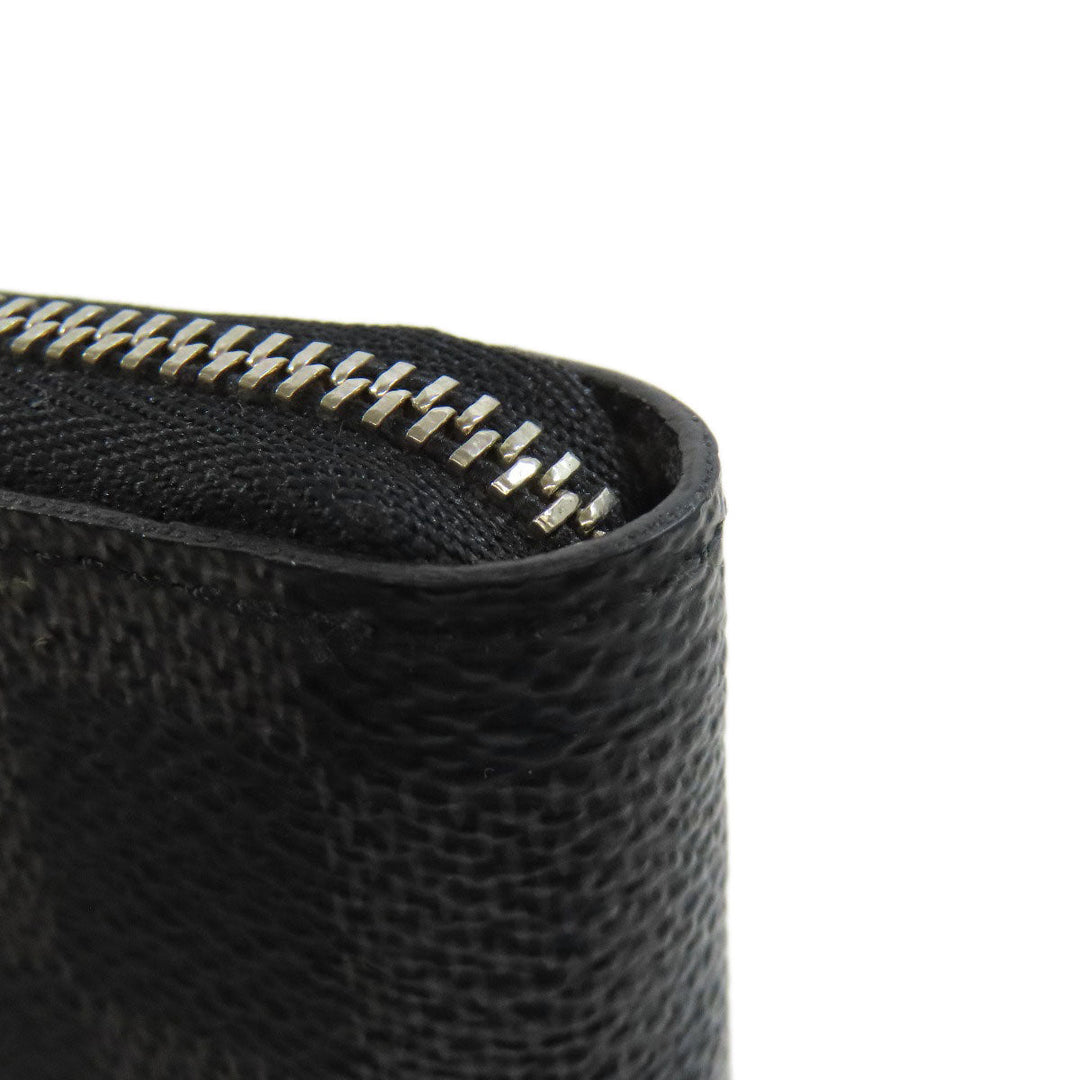 LOUIS VUITTON Coin case N63076 Damier canvas gray Zippy coin purse mens Used Authentic