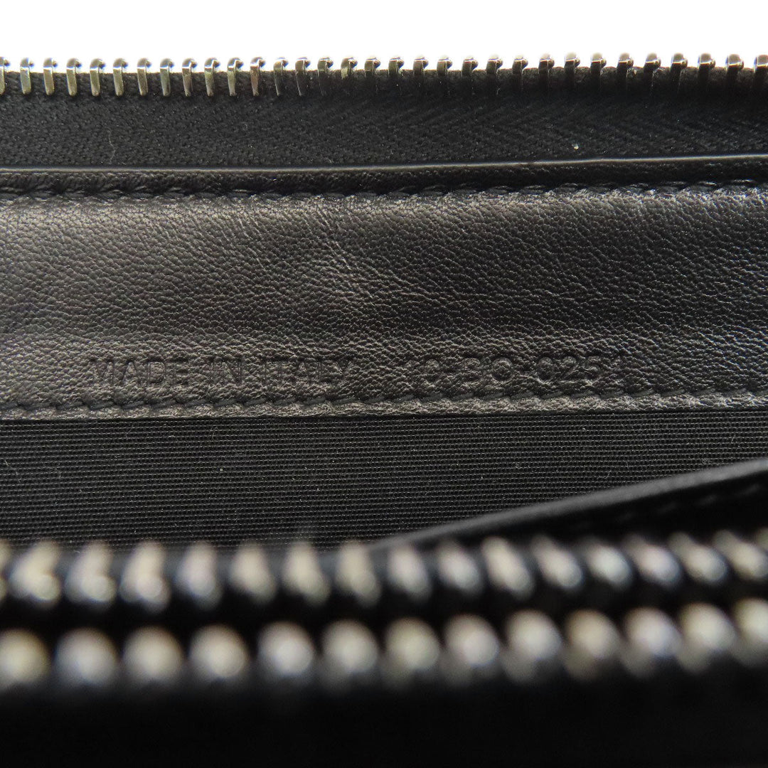 Christian Dior Long Wallet Purse canvas Navy Long Zip Wallet Oblique Trotter Pattern Women Used Authentic