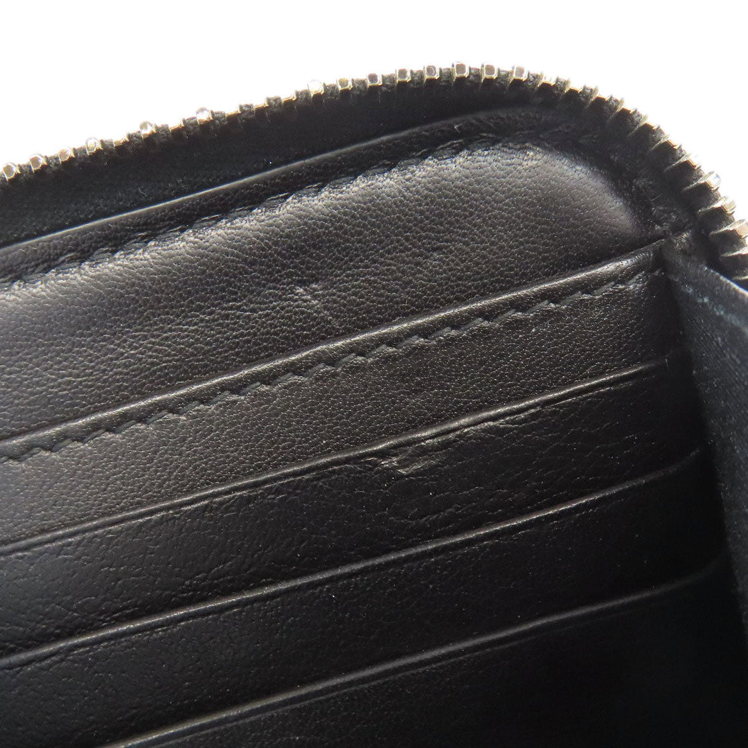 Christian Dior Long Wallet Purse canvas Navy Long Zip Wallet Oblique Trotter Pattern Women Used Authentic