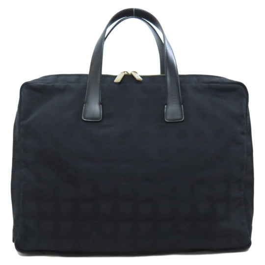 CHANEL Tote Bag Nylon black New Travel Line Tote Women Used Authentic